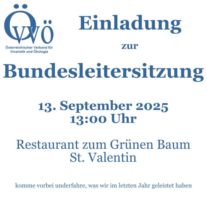 ÖVVÖ Bundesleitersitzung 2025