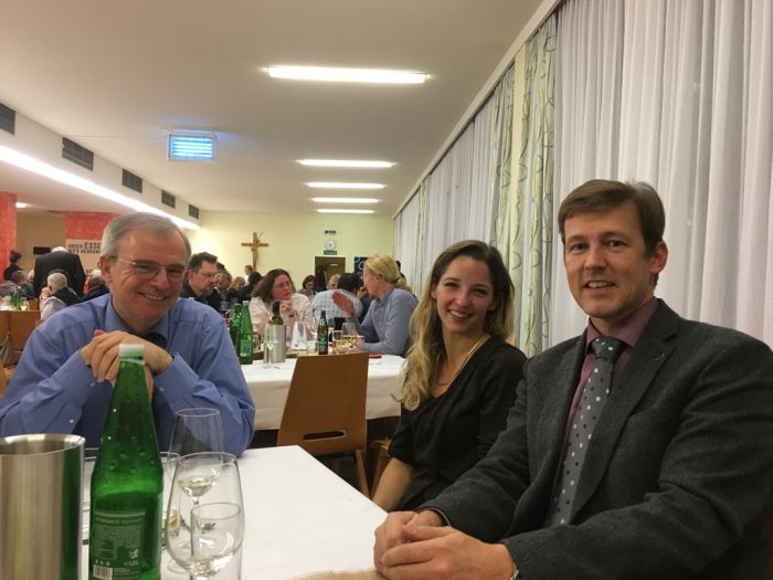 Ing. Andreas Huschka, Vizepräsident des ÖDAST und DI Andreas Schramm im Gespräch mit Lehrern der LFS Hollabrunn